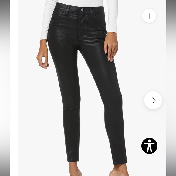 Joe's Jeans Denim - Joe’s Jeans The Skinny Wax Coated Black Denim